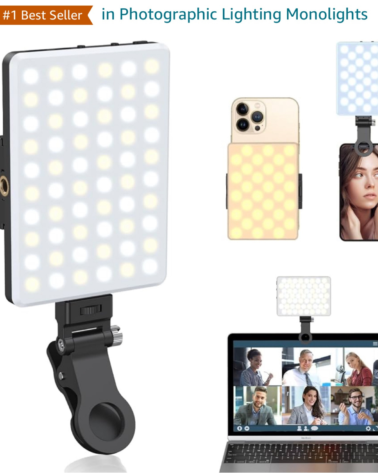 The best selfie light with a rechargeable battery and clip on camera holder.

#LTKwedding #LTKVideo #LTKparties
