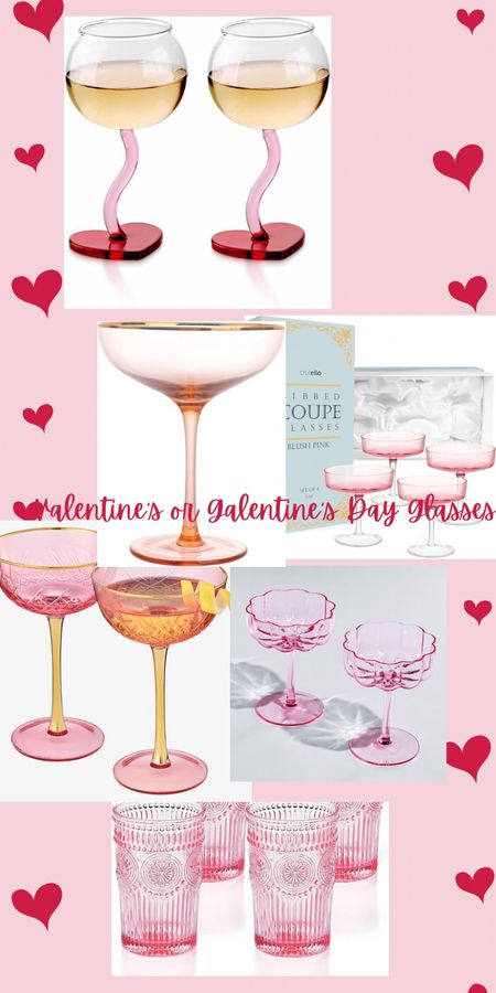 Valentine’s or Galentine’s Day glasses for entertaining💗

#LTKparties #LTKhome #LTKfindsunder50