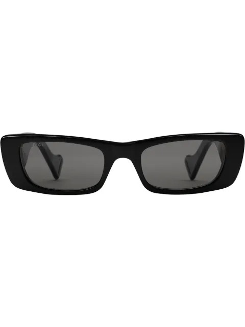 Gucci Eyewear Rectangle Frame Sunglasses - Farfetch | Farfetch Global