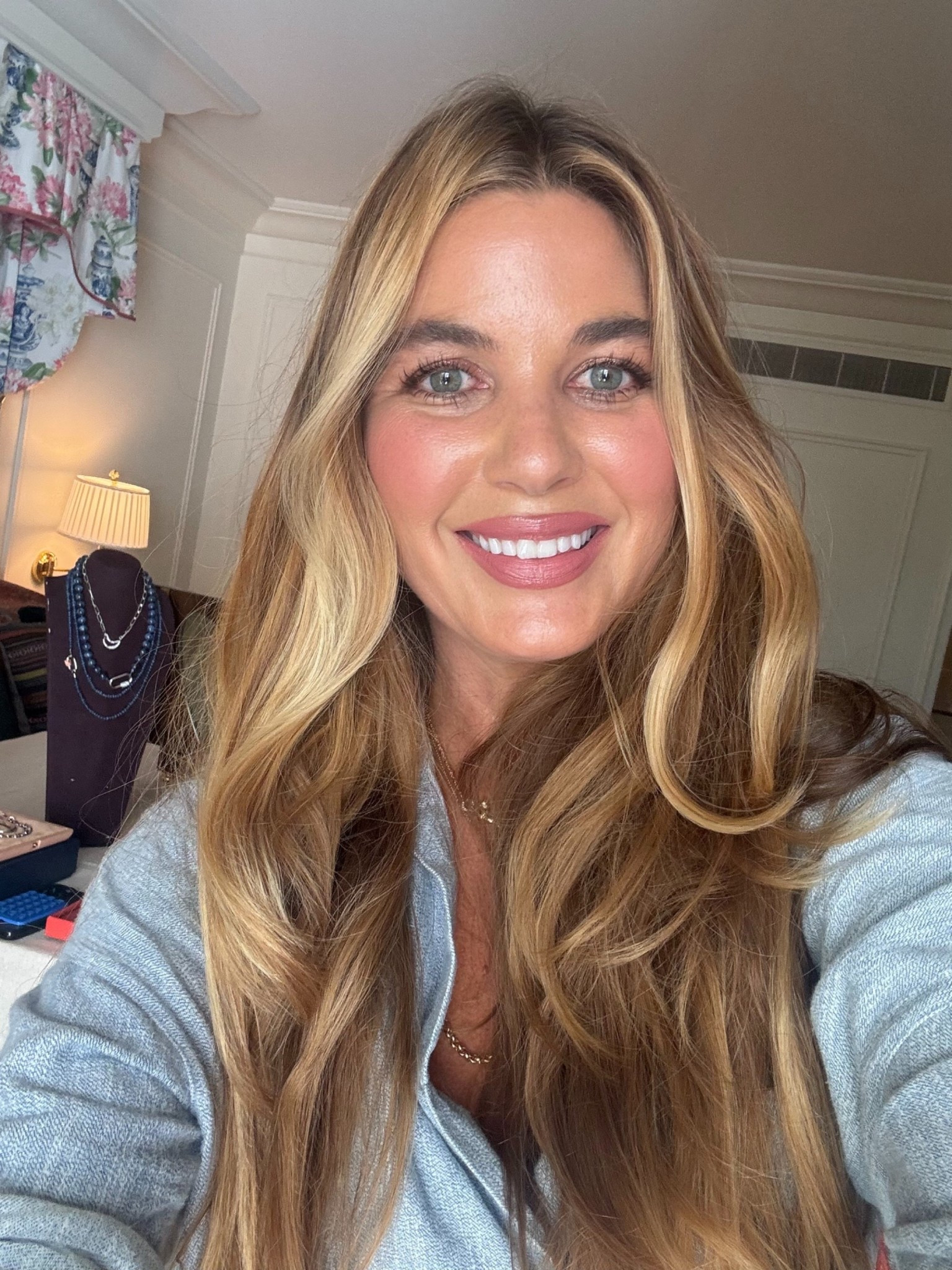 Hair: Sea Glass + T3 hot rollers
Chambray Shirt: medium
Skirt: 6
Foundation: Maxine’s Revenge French Face in medium sand and medium deep sand
Westman Atelier bronzer #1
Sarah Creal Blush in Sunshine
Patrick Ta Eyeshadow in When the Sun Sets
 D&G lip liner in brownie nude
Armani lipstick in 503 eccentrico 

#LTKBeauty #LTKdayinmylife