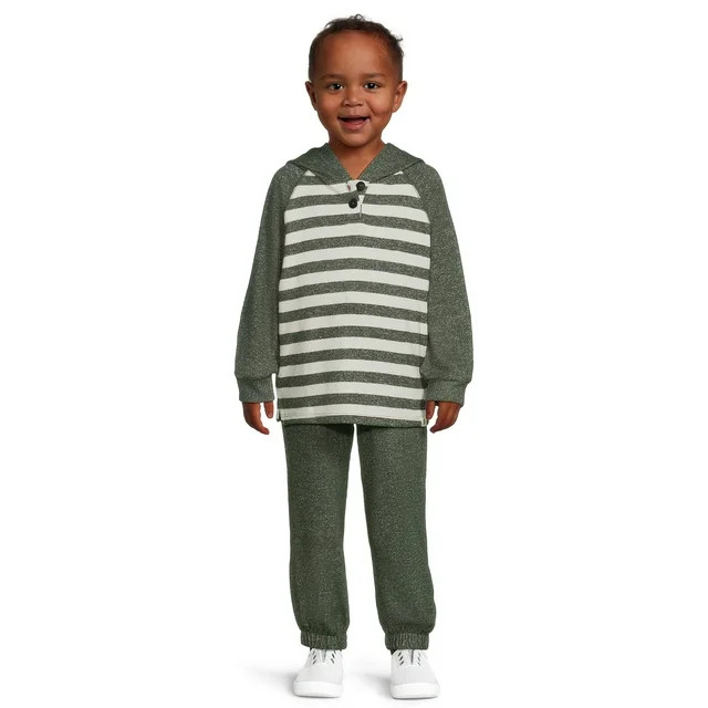 easy-peasy Toddler Boys' Hacci Knit Hoodie and Jogger Pants Set, 2-Piece, Sizes 12M-5T | Walmart (US)