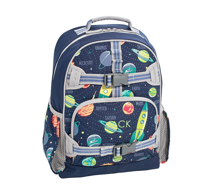 Mackenzie Navy Solar System Glow-in-the-Dark Backpacks | Pottery Barn Kids