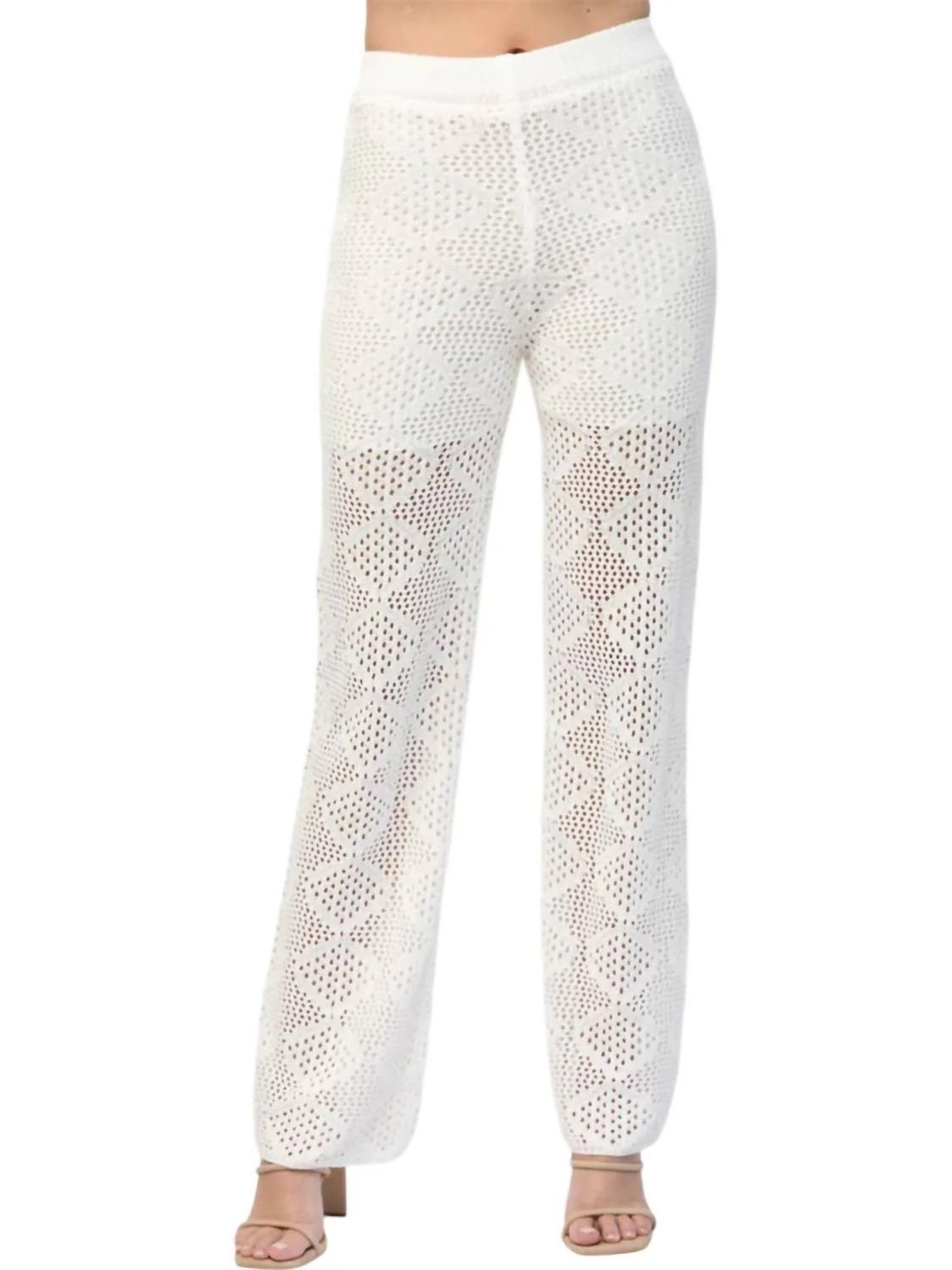 Beachy Babe Pants In White | Shop Simon