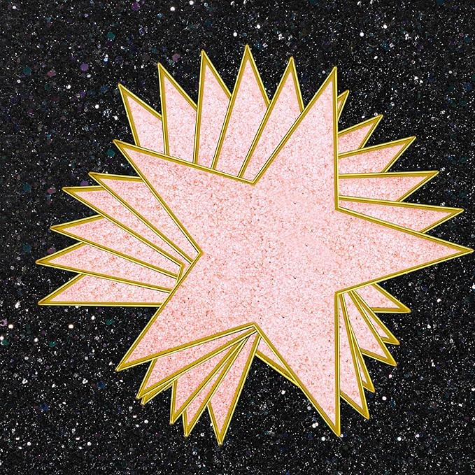 6 Inch Glitter Star Cutouts Paper Confetti Cutouts Glitter Cardboard Stars for Bulletin Board Cla... | Amazon (US)