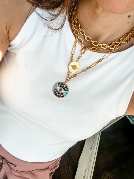 Code: tammy20. Sequin, evil eye, gold jewelry, gold necklaces, charms. Mother’s Day gift, jewelry 

#LTKfindsunder100 #LTKGiftGuide