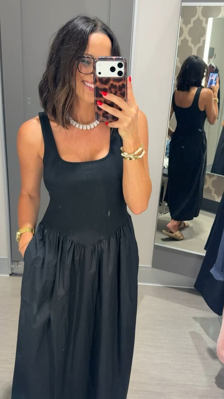 The perfect throw-on black dress you’ll reach for again and again. 🖤 Comfy, flattering, and it has pockets! Wearing an XS.

#TargetStyle #TargetFinds #TargetFashion #BlackDress #EverydayStyle #AffordableFashion #CasualChic #LTKStyle #LTKFinds #OOTD