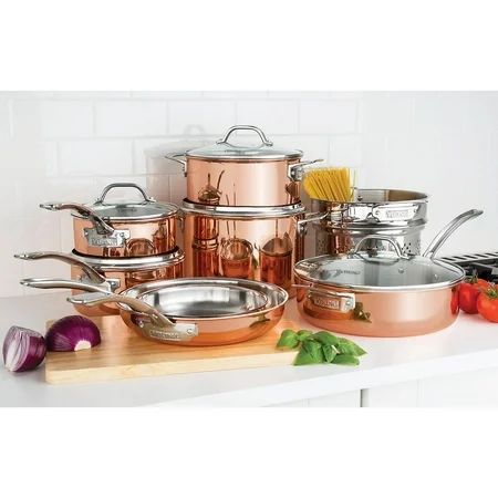 Viking 13-Piece Tri-Ply Copper Cookware Set | Walmart (US)