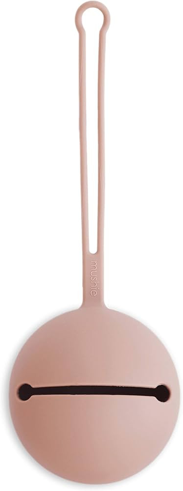 mushie Silicone Pacifier Holder Case (Blush) | Amazon (US)