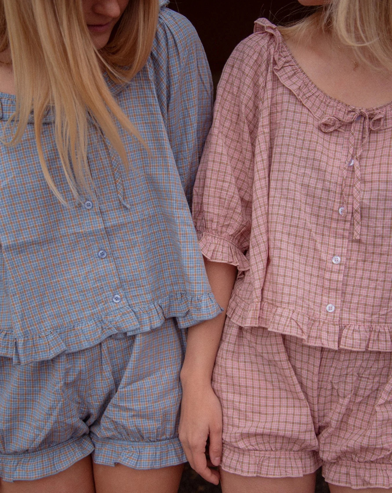 The Romeo Sleep Set - Pink Plaid | Sonderhaus