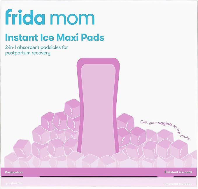 Frida Mom 2-in-1 Postpartum Absorbent Frida Mom Postpartum Perineal Ice Maxi Pads | Instant Cold ... | Amazon (US)