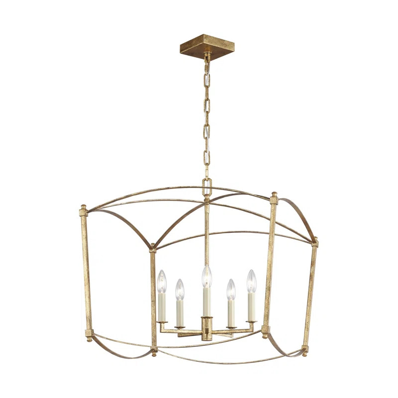 Brockton 5-Light Lantern Geometric Chandelier | Wayfair North America
