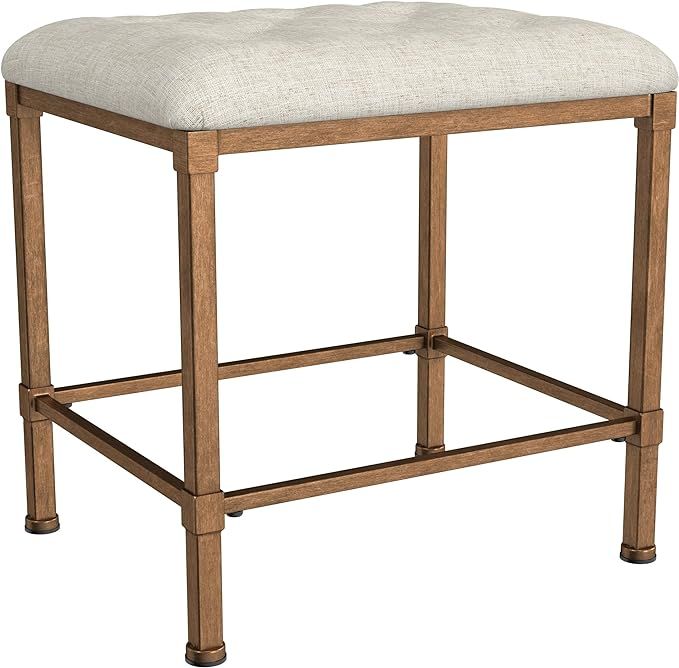 Amazon.com: Hillsdale Furniture Katherine Vanity Stool, Golden Bronze : Home & Kitchen | Amazon (US)
