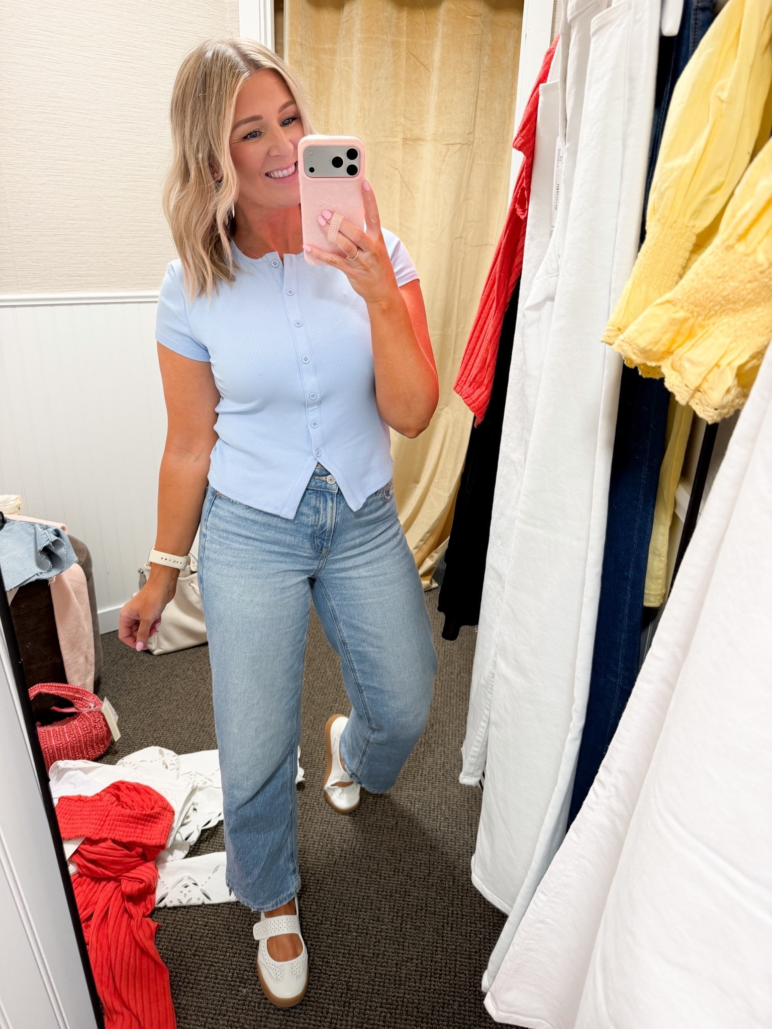 Such a cute Amazon tee. I recommend sizing up. Im wearing a medium and I’d even consider getting a large!

#LTKSaleAlert #LTKOver40 #LTKootd