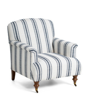 30.5x36 Striped Accent Chair On Casters | Furniture & Lighting | Marshalls | Marshalls