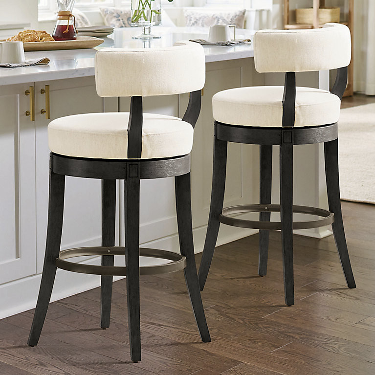 Aiken Low Back Swivel Bar & Counter Stool | Grandin Road | Grandin Road