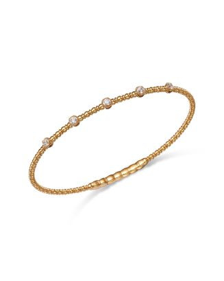 Diamond Flexible Bangle in 14K Yellow Gold, 0.33 tcw | Bloomingdale's (US)