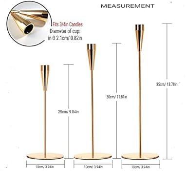 Legiolia Candle Holder, Candlestick Holders for Taper Candles, Candlestick Holders, Candle Sticks Lo | Amazon (US)