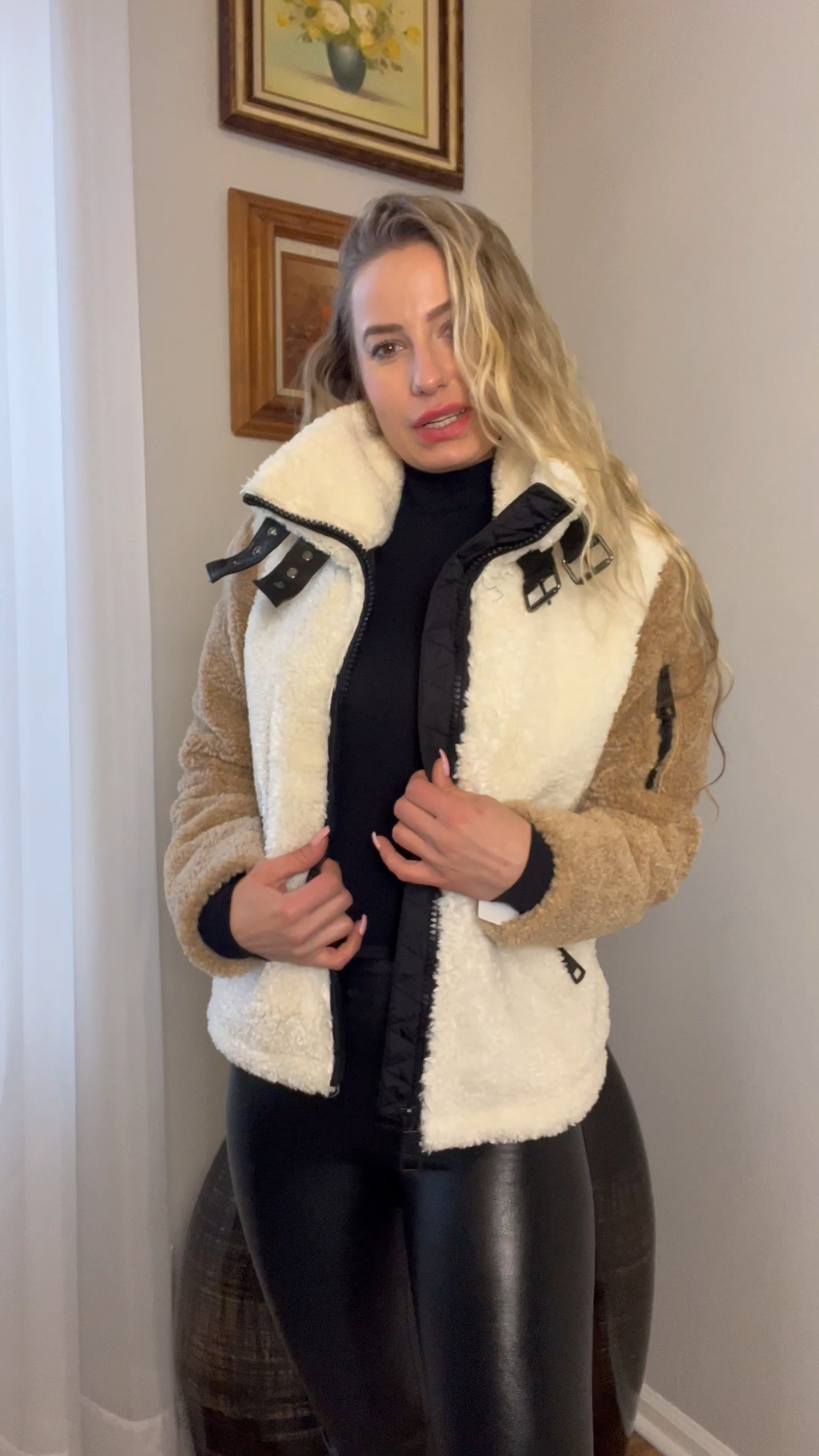 Two hot sale toned sherpa