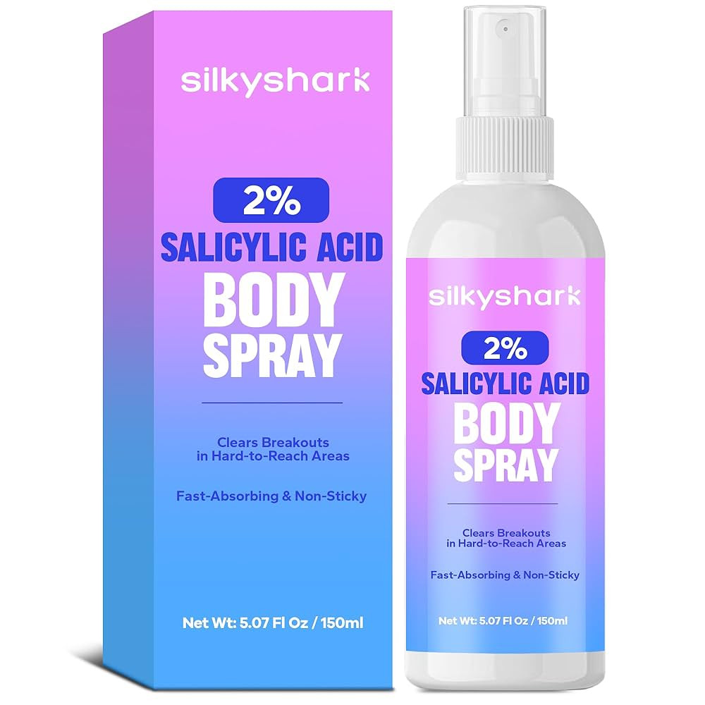 Salicylic Acid Spray (5.07 Fl Oz), 2% Salicylic Acid Body Spray, Body Acne Treatment for Bacne, B... | Amazon (US)