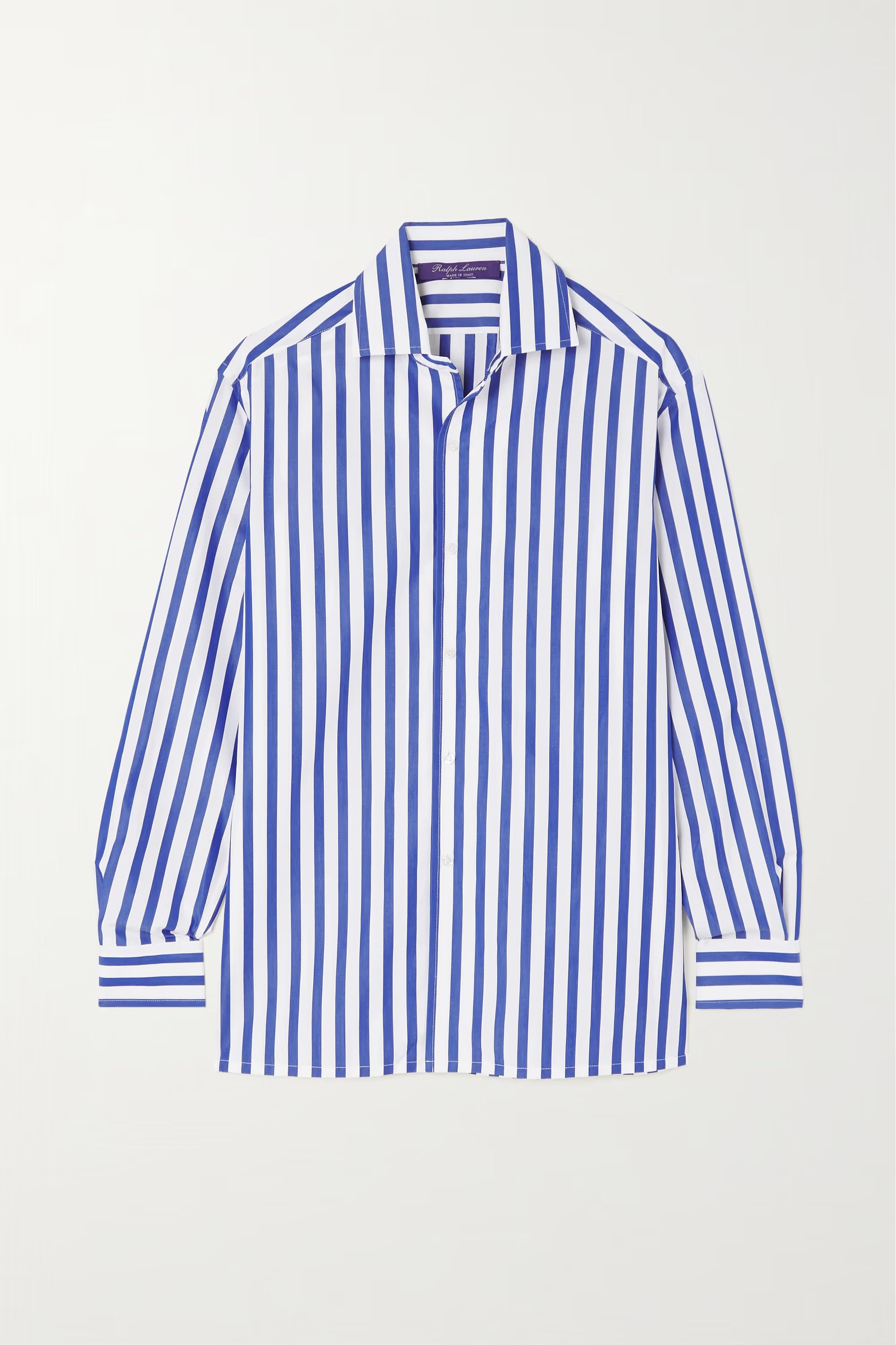 Capri striped cotton-poplin shirt | NET-A-PORTER (US)