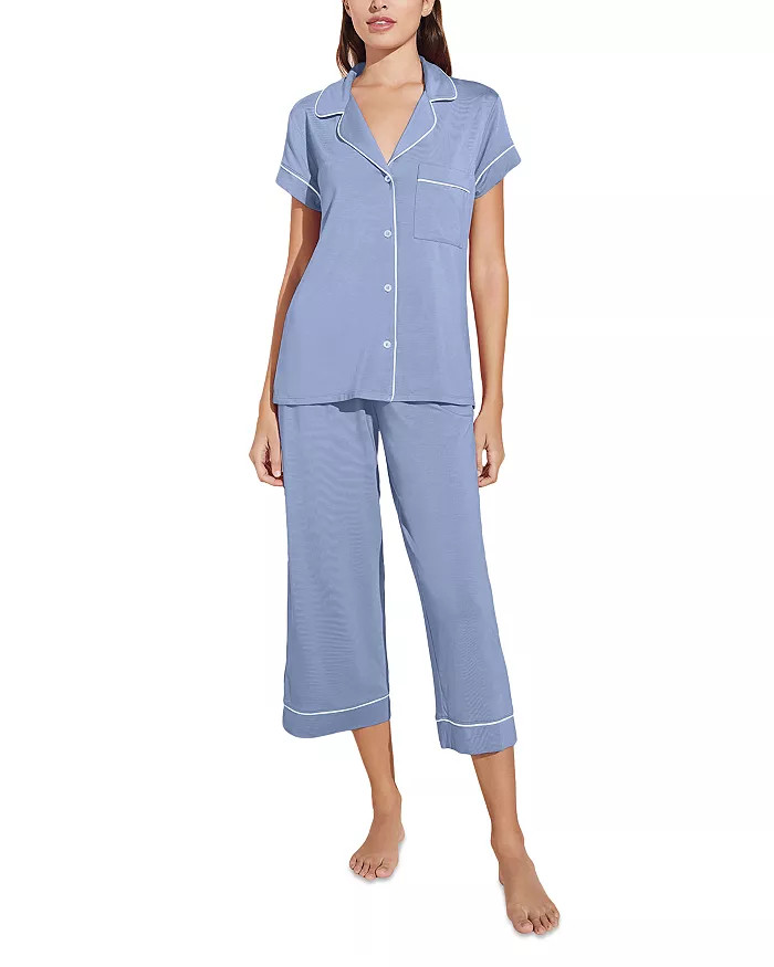 Eberjey Gisele Short Sleeve Crop Pajama Set Women - Bloomingdale's | Bloomingdale's (US)