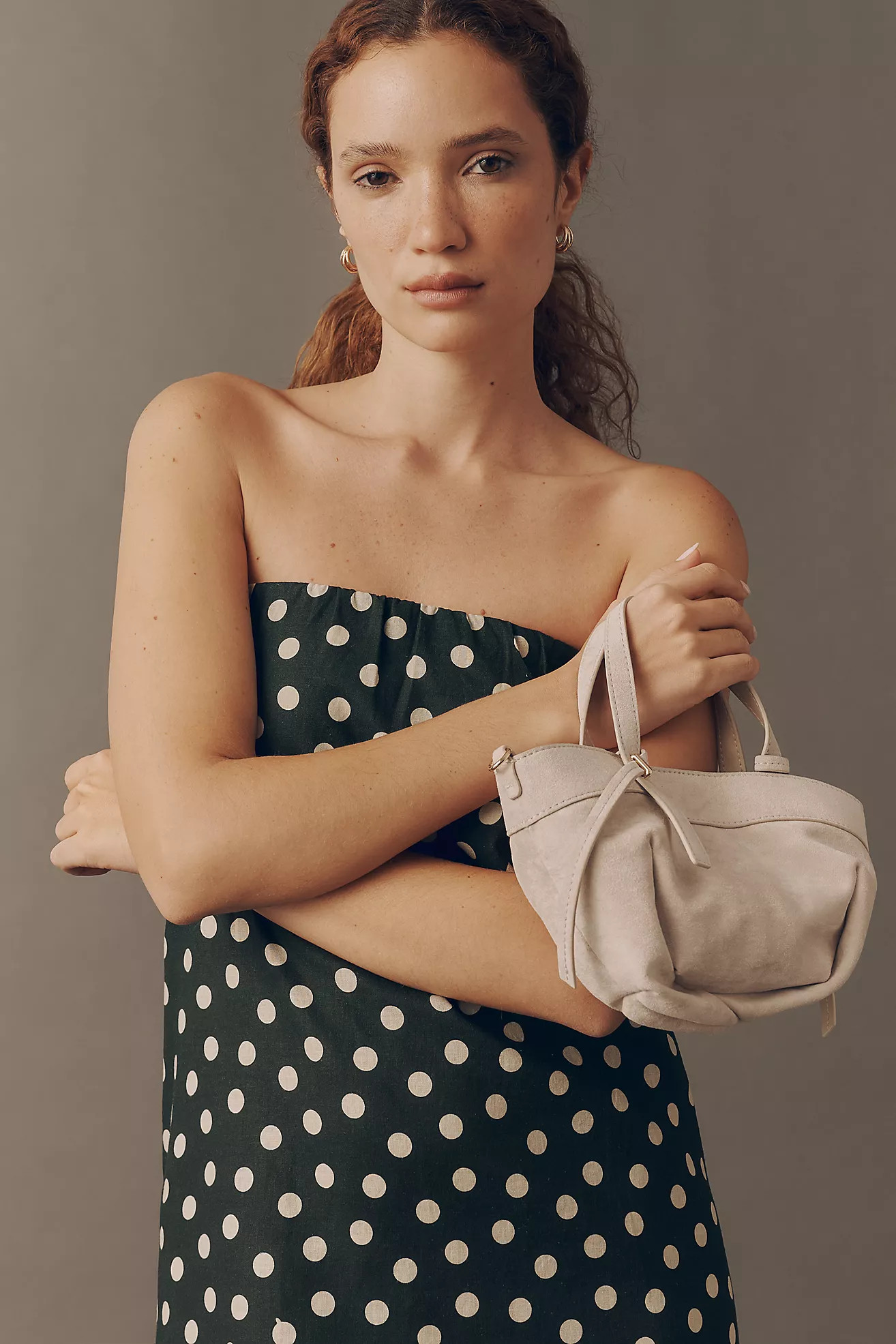 Sunday Ritual Linen Strapless Midi Dress | Anthropologie (US)