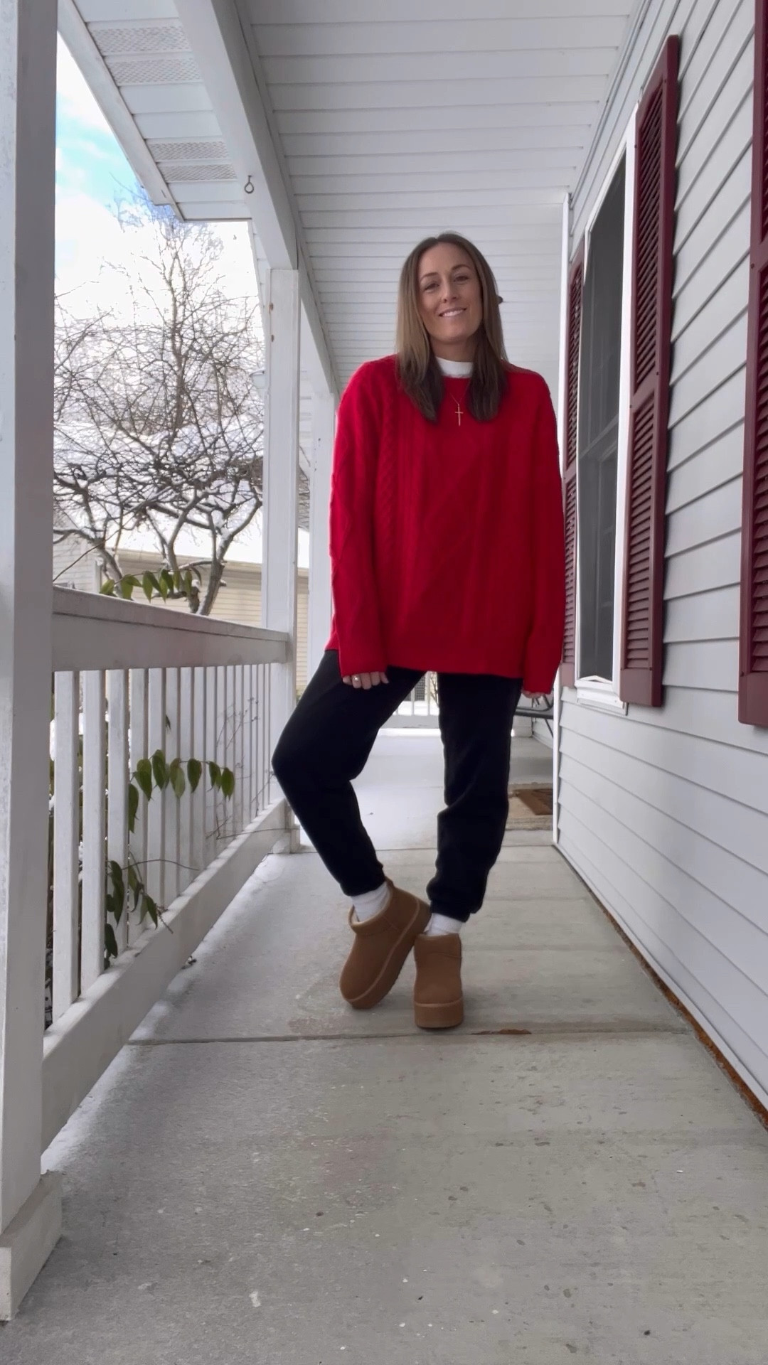 The perfect red sweater for any Valentine's Day occassion. I'm in a large, for an oversized fit! 💕 Everyday outfits. Easy outfits. Easy outfit ideas. Neutral basics. Winter outfits. Winter outfit idea. Casual outfits. Basic mom outfit. Casual outfit idea. Casual outfit. Everyday outfit. Mom outfit. Street style.

#LTKFindsUnder50 #LTKSeasonal #LTKFindsUnder100