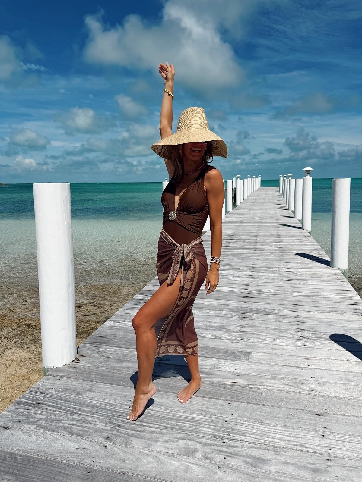 Amazon swim look!  Wearing size S in swim 👙☀️ 

 #LTKootd #LTKSwim #LTKdayinmylife