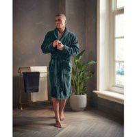 Rituals Super Smooth Cotton Bathrobe Men Petrol M | Rituals US