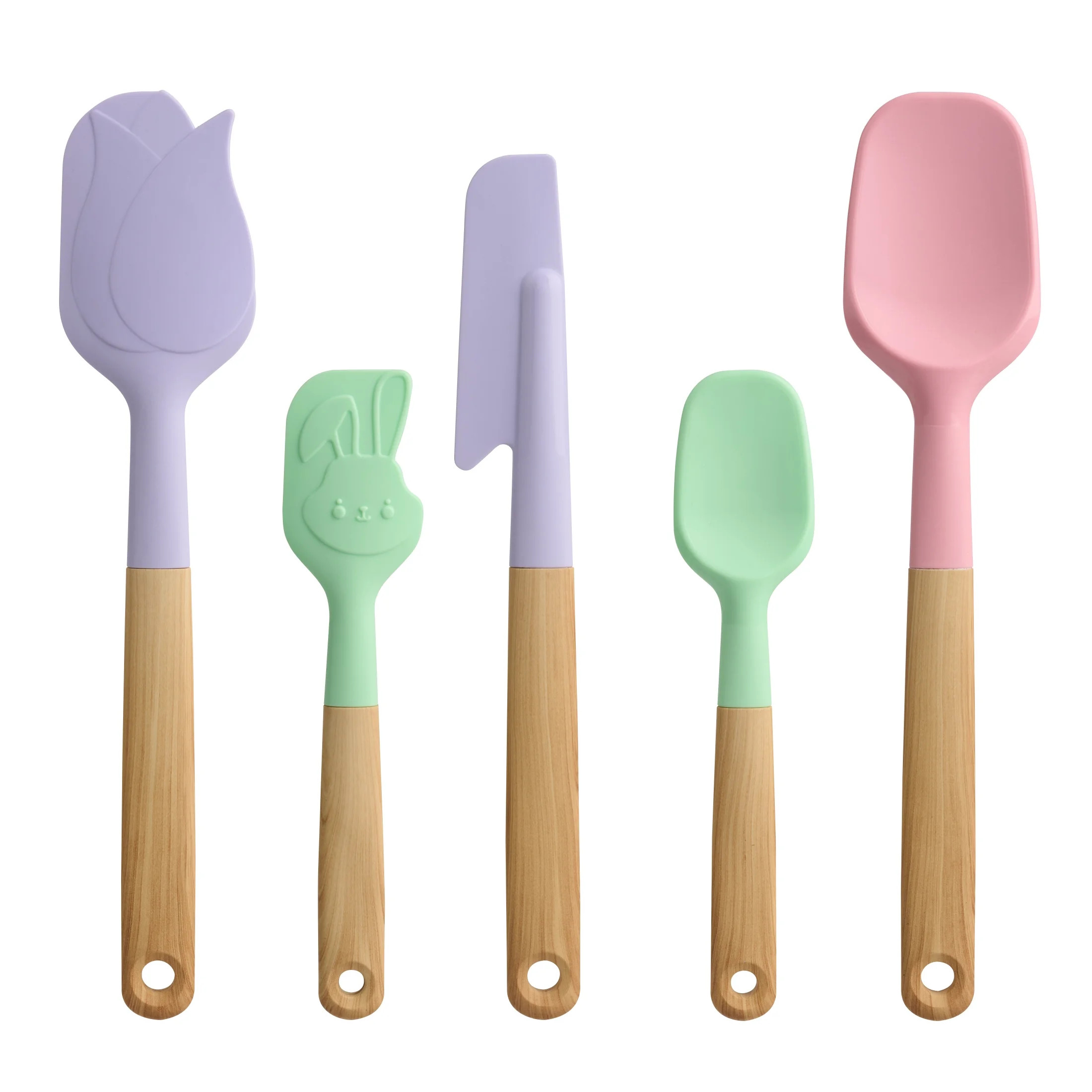 Way To Celebrate 5-Piece Baking Tools. Purple, Pink and Green | Walmart (US)