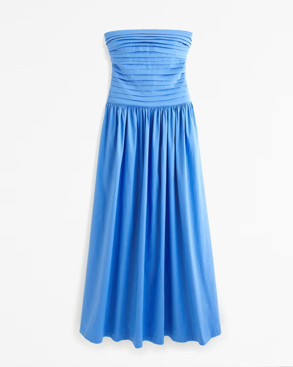 Emerson Strapless Drop-Waist Gown | Abercrombie & Fitch (US)