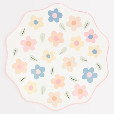 Meri Meri Happy Flowers Dinner Plates (Pack of 8) | Target