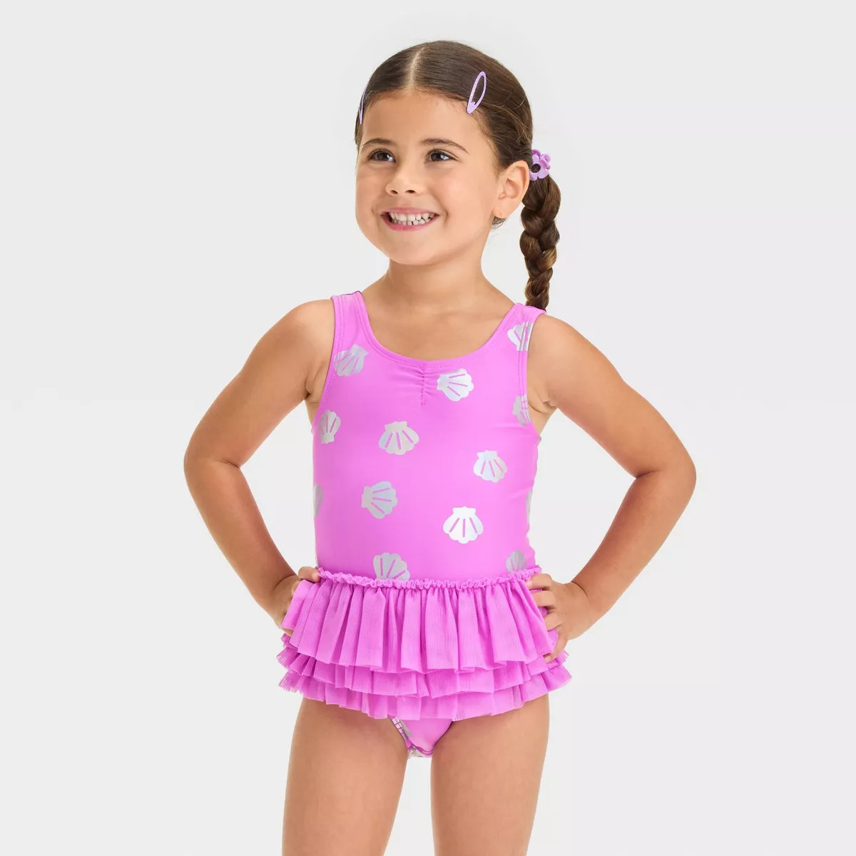Toddler Girls' Tutu Printed One Piece Swimsuit - Cat & Jack™ | Target