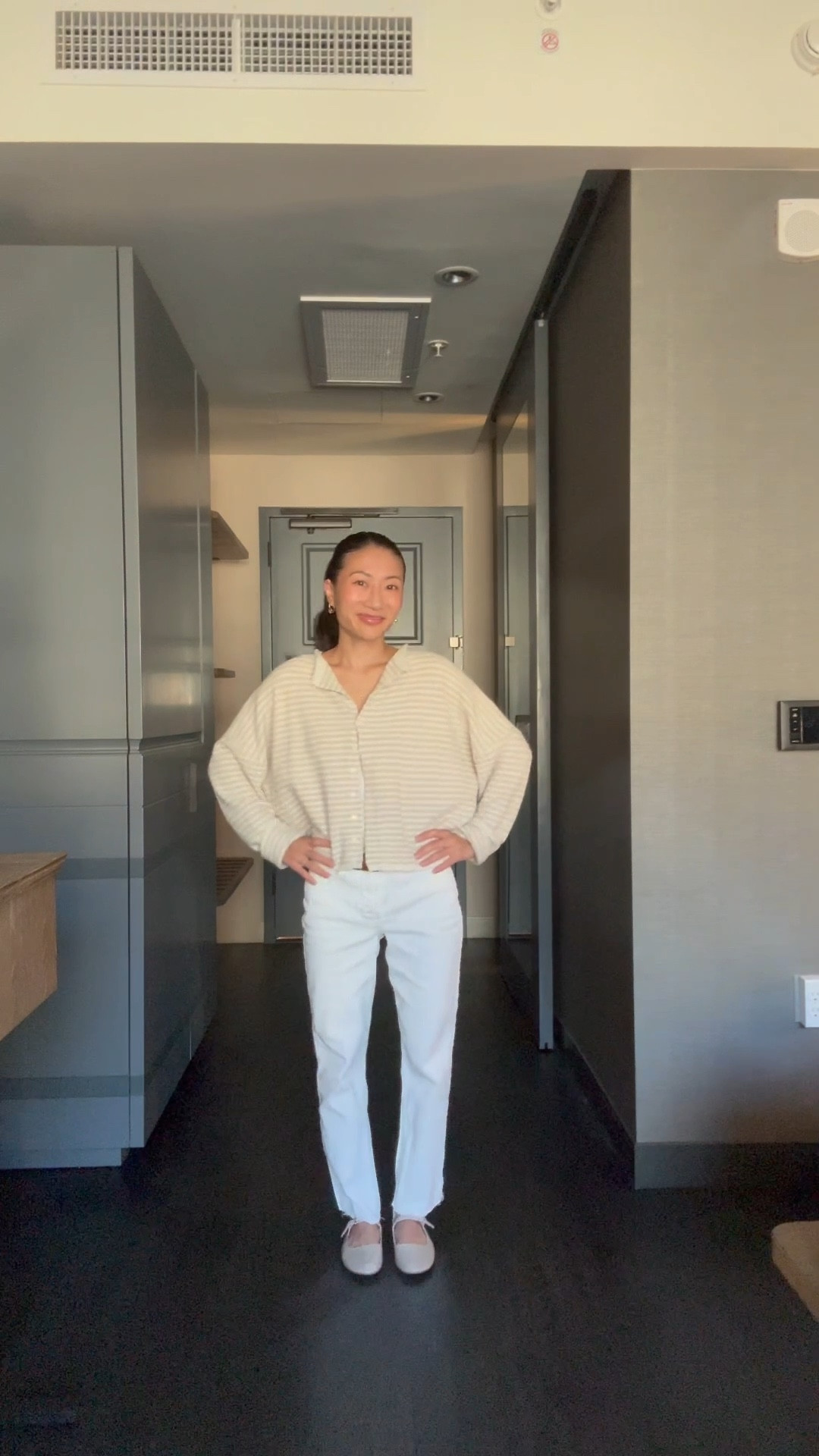OOTD 🤍🥯🍨 - shoes were from Zara but I linked similar options! This sweater is from the things between! They are out of this color!!!

#LTKWorkwear #LTKPetite #LTKFindsUnder50