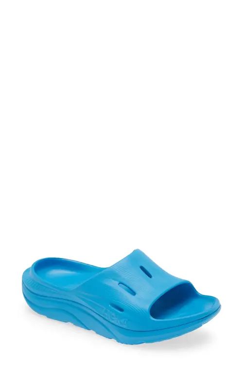 HOKA Gender Inclusive Ora Recovery Slide 3 Sandal in Diva Blue /Diva Blue at Nordstrom, Size 12 W... | Nordstrom