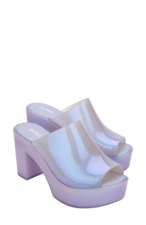 Melissa Open Toe Platform Mule in Pearly Blu at Nordstrom, Size 9 | Nordstrom