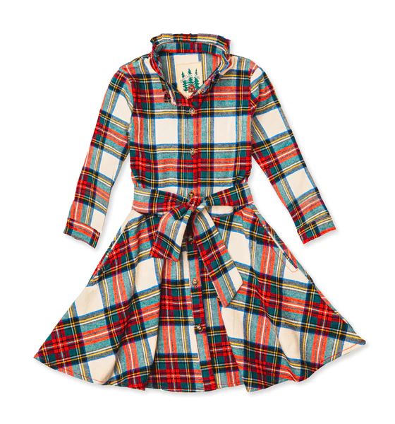 Santa Baby Flannel Dress Kids | Kiel James Patrick