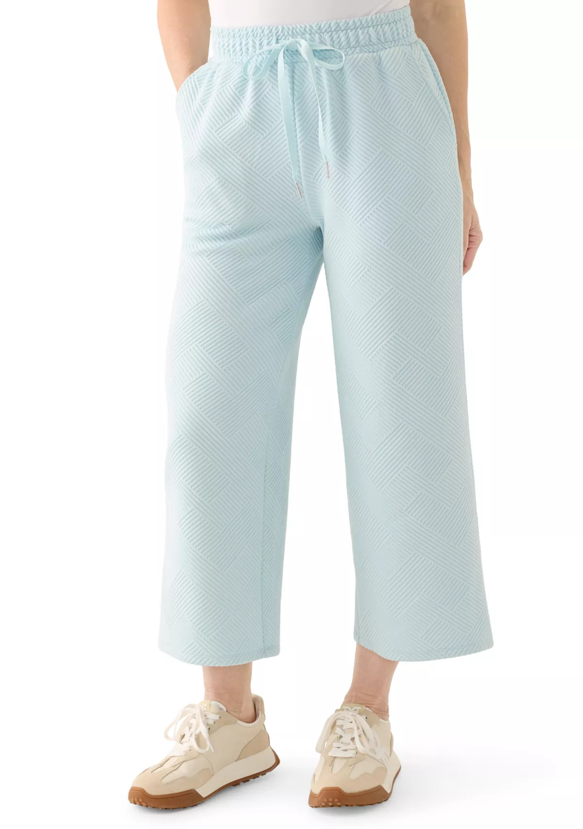Women's Wide Leg Ottoman Cropped Pants | Belk