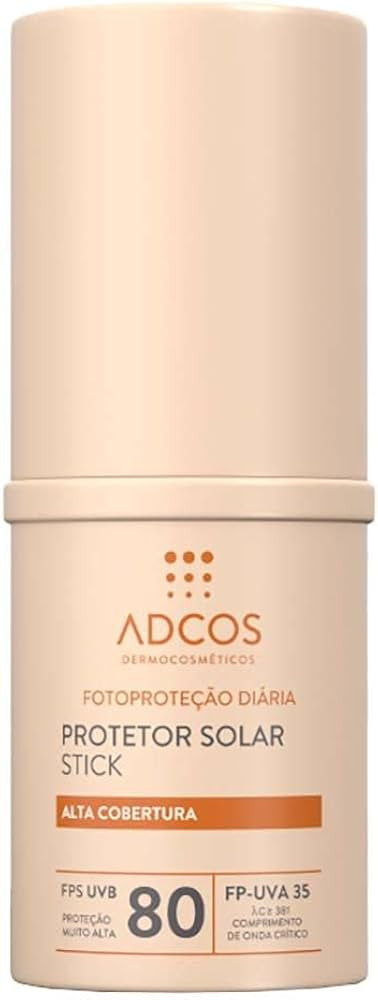 Adcos Protetor Solar Tonalizante Stick FPS80 Ivory 12g | Amazon (BR)