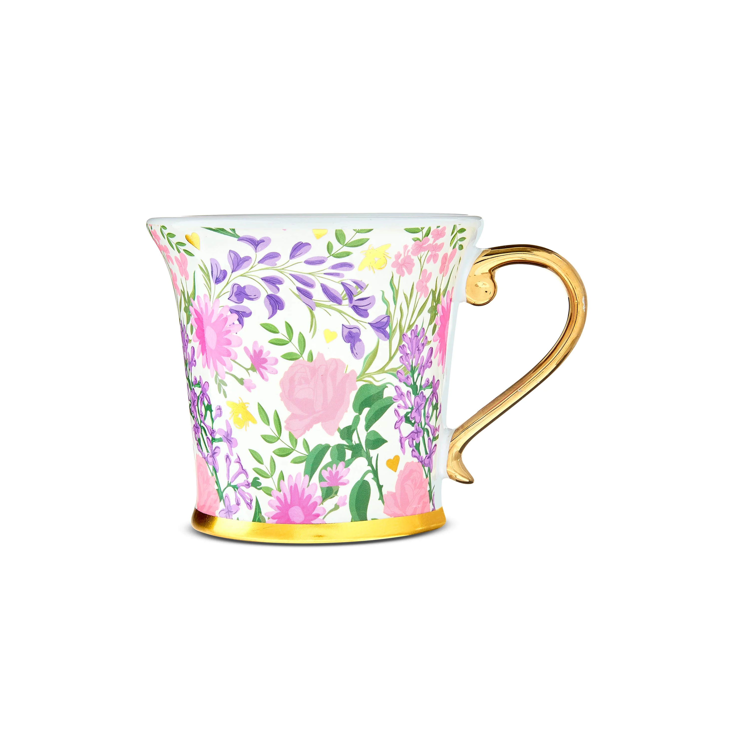 Bridgerton Ceramic Mug Purple, Pink, Yellow Floral by Ruz | Walmart (US)
