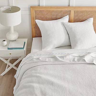 DRAPER JAMES Carlie White Coverlet or Sham | Kohl's