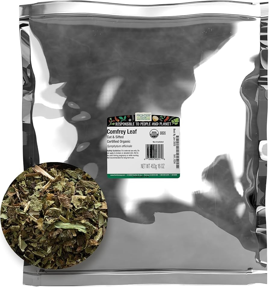 Frontier Co-op Dried Comfrey Leaf, 1lb Bulk Bag, Cut & Sifted - Organic & Natural Comfrey Herb, K... | Amazon (US)