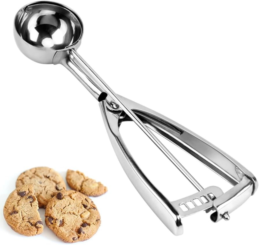Cookie Scoop, Ice Cream Scoop,18/8 Stainless Steel, Cookie Scoops for Baking, 2Tbsp/ 30ml/ 1oz Co... | Amazon (US)