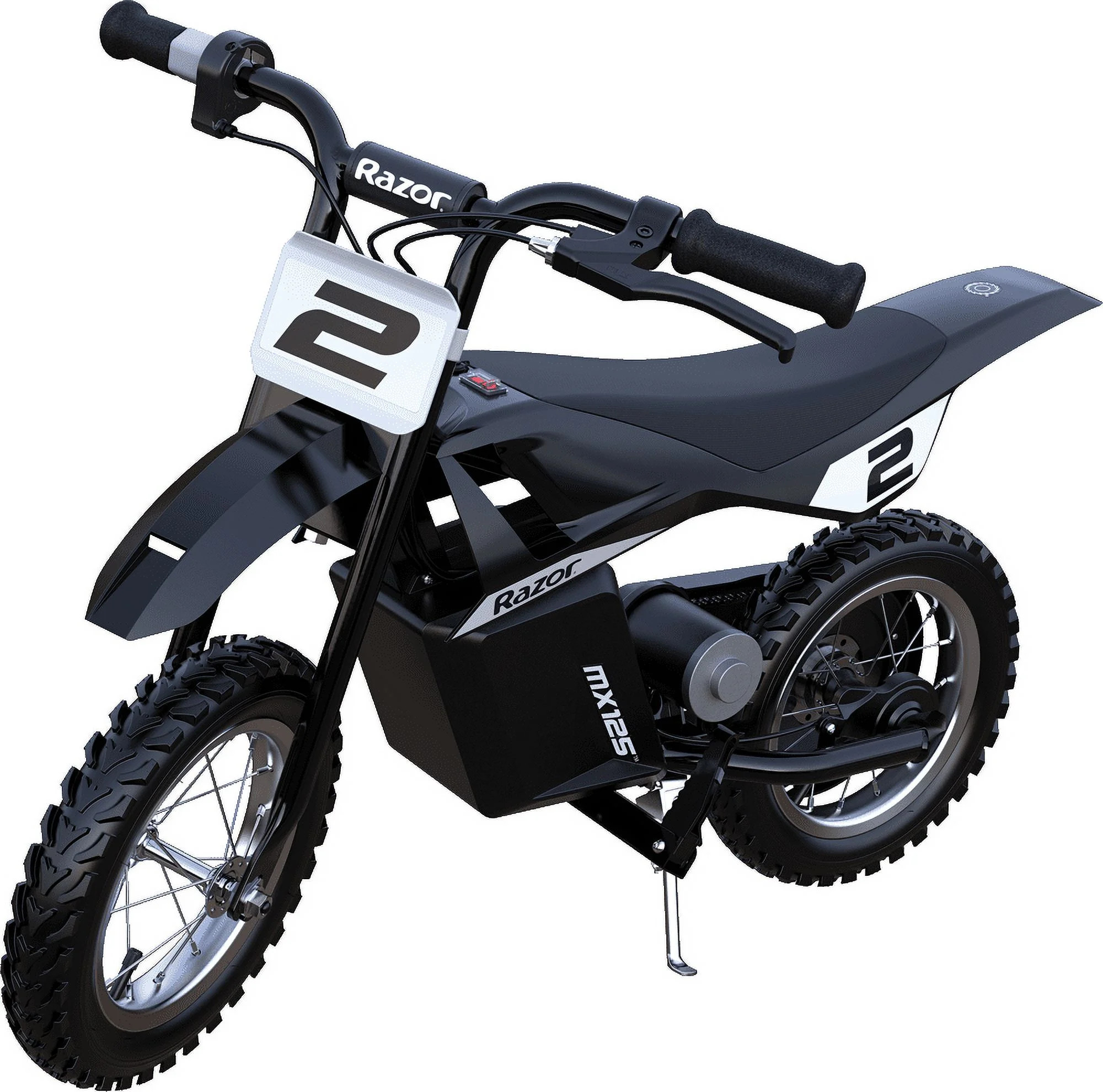 Razor Dirt Rocket MX125 Electric-Powered Dirt Bike - Black with Decal Included, for Child 5+ | Walmart (US)