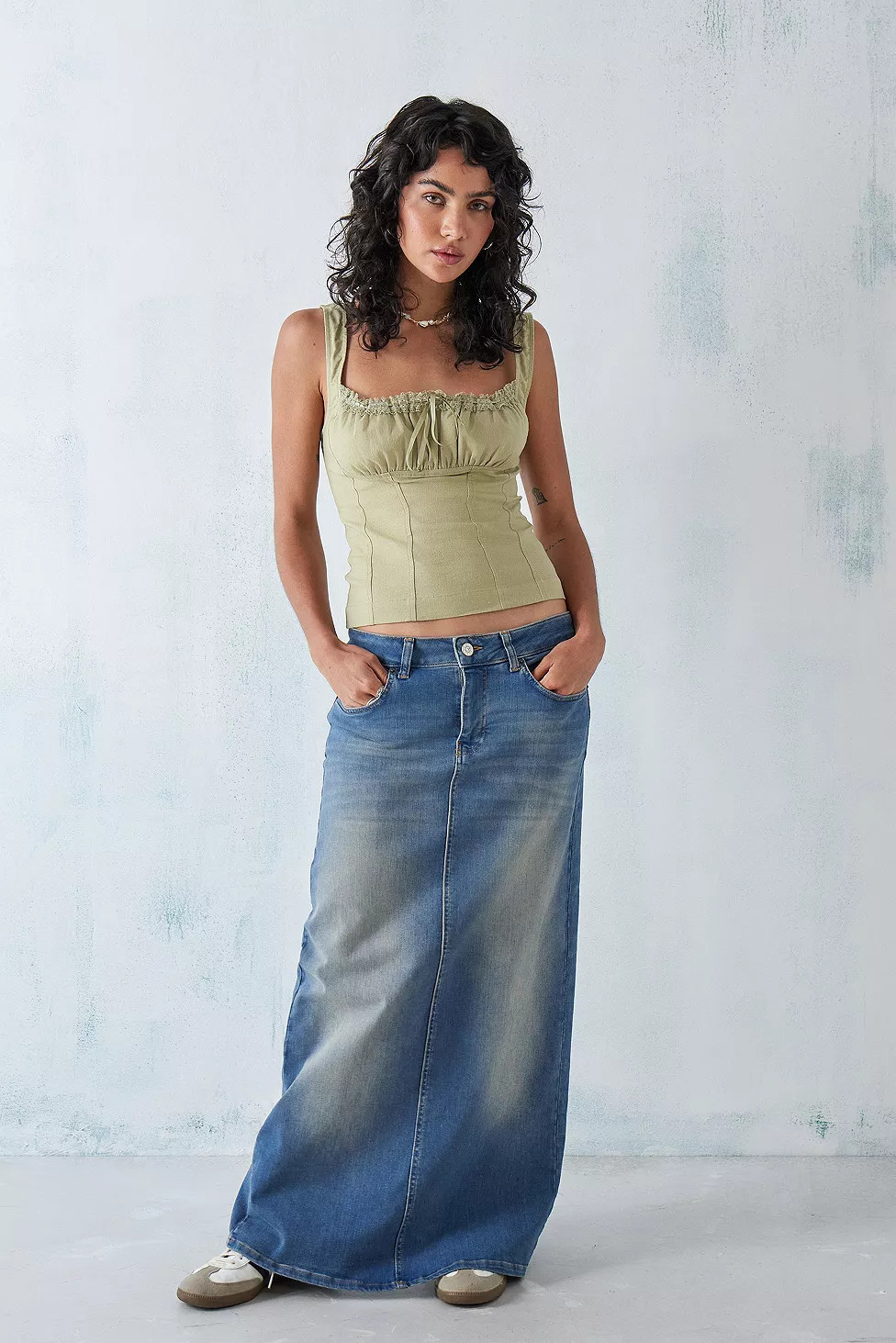 UO Linen Prairie Cami Top | Urban Outfitters (EU)