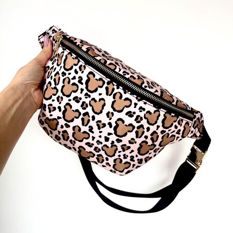 Animal Print Mouse Cross Body Bag - Custom Theme Park Fanny Pack Stye Bags - Multiway Bag - Acces... | Etsy (US)