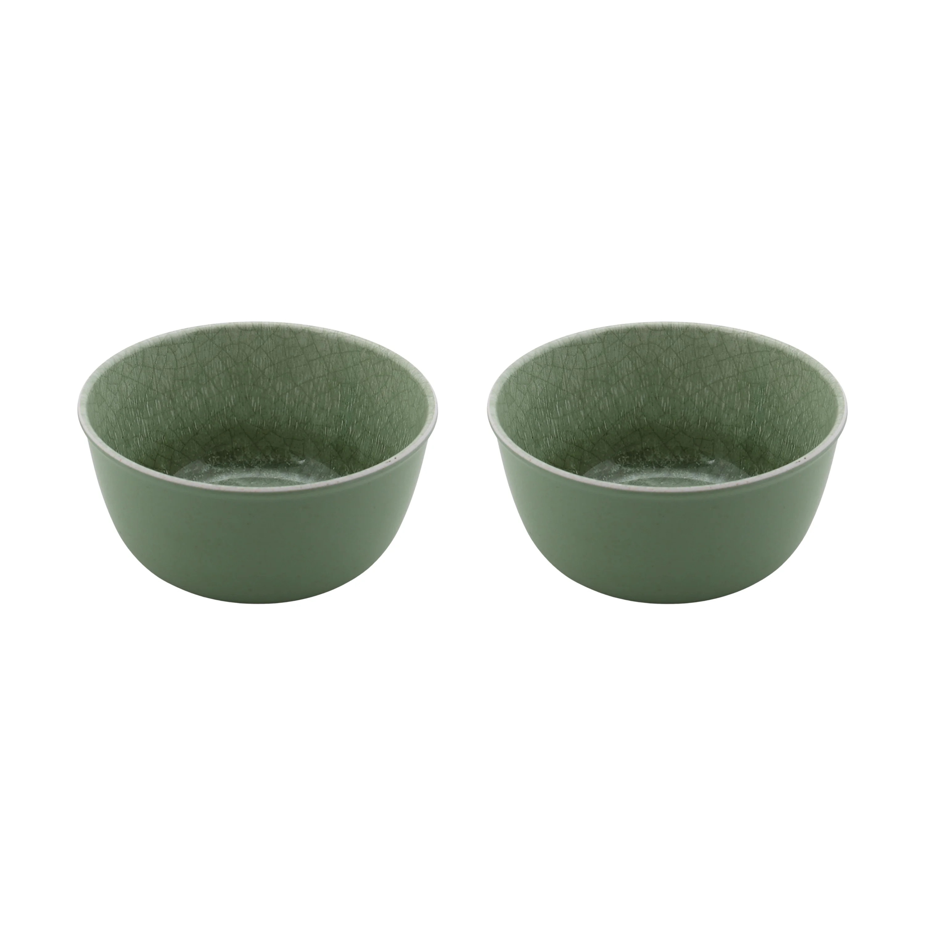 Better Homes and Gardens 2-Piece Bamboo Melamine Green Reactive Dip Bowl Set | Walmart (US)