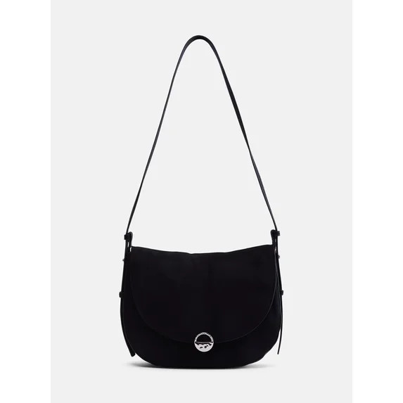 Scenario Women's Large Crossbody Handbag, Black | Walmart (US)