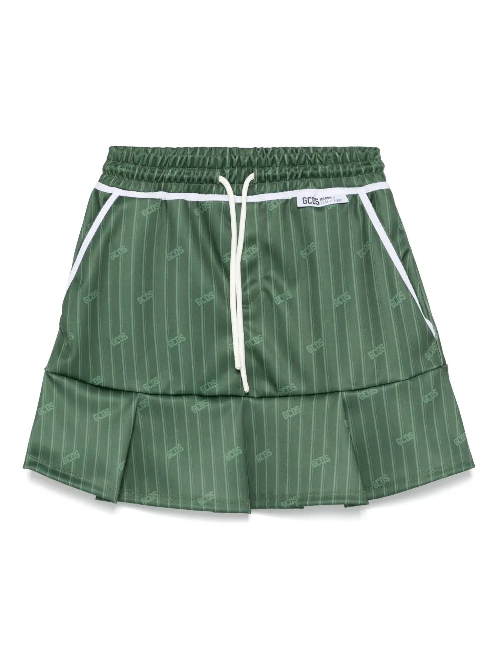 GCDS pinstripe mini skirt - Green | Farfetch Global