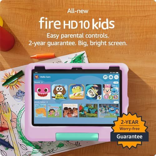 All-new Amazon Fire 10 HD Kids tablet- 2023, ages 3-7 | Bright 10.1" HD screen with ad-free conte... | Amazon (US)